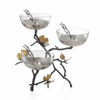 Michael Aram Butterfly Ginkgo Triple Bowl Set In White