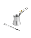 MICHAEL ARAM BUTTERFLY GINKGO LARGE COFFEE POT WITH SPOON