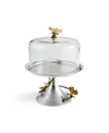 Michael Aram Butterfly Ginkgo Pastry Dish With Dome In Brown