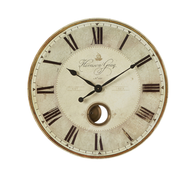Uttermost Harrison Gray 30" Clock In White