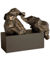 UTTERMOST 3-PC. PLAYFUL PACHYDERMS BRONZE FIGURINE