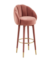 Tov Furniture Myla Swivel Counter Stool In Pink