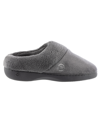 Isotoner Signature Women's Micro Terry Sport Hoodback Slippers In Gray