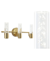 Jonathan Y Bolha 3-light Minimalist Modern Bubble Integrated Led Vanity Light In Gold