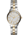 Fossil Women's Modern Sophisticate Three Hand Two Tone Stainless Steel Watch 30mm In Multi