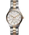 FOSSIL WOMEN'S MODERN SOPHISTICATE MULTIFUNCTION TWO TONE STAINLESS STEEL WATCH 36MM