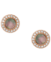 FOSSIL VAL GRAY MOTHER OF PEARL GLITZ STUDS