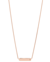 FOSSIL LANE STAINLESS STEEL BAR CHAIN NECKLACE