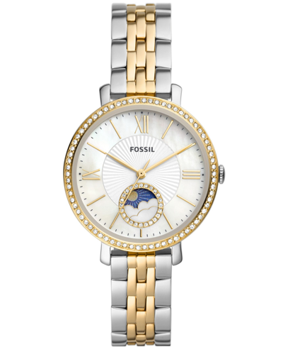 Fossil Women's Jacqueline Two-tone Stainless Steel Bracelet Watch 36mm