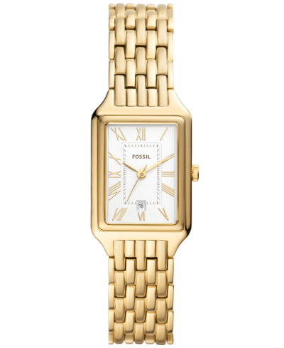 Fossil Women's Raquel Three-hand Date Gold-tone Stainless Steel Watch, 23mm In Assorted