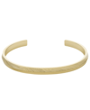FOSSIL SADIE LINEAR TEXTURE GOLD-TONE STAINLESS STEEL BANGLE BRACELET