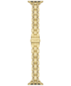 KATE SPADE KATE SPADE NEW YORK WOMEN'S GOLD-TONE PAVE STAINLESS STEEL BRACELET BAND FOR APPLE WATCH, 38MM, 40MM