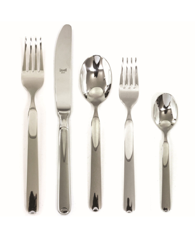 Mepra Goccia Flatware Set, 20 Pieces In Silver-tone