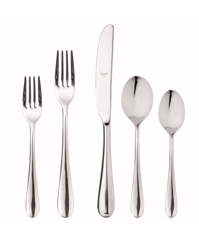 Mepra Natura Flatware Set, 20 Pieces In Silver-tone