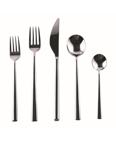 Mepra Movida Flatware Set, 20 Pieces In Silver-tone