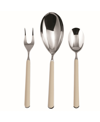 Mepra Serving Set Fantasia Flatware Set, Set Of 3 In Silver