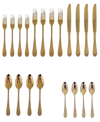 Mepra Coccodrillo Bronzo Flatware Set, 20 Piece In Gold