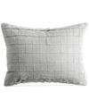 Dkny Pure Applique Decorative Pillow, 12 X 16 In Silver
