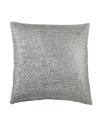 Donna Karan Collection Luna Sequin Decorative Pillow Bedding In Silver