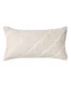 Donna Karan Seduction Decorative Pillow, 11" X 22" In Ivory/cream
