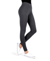 Memoi Women's Thin Ribbed Stretch Corduroy Leggings In Gray