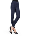 Memoi Women's Thin Ribbed Stretch Corduroy Leggings In Blue