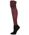 Memoi Rib Women's Over The Knee Women's Socks In Red