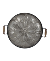 Ab Home Ravello Round Tray In Tan/beige