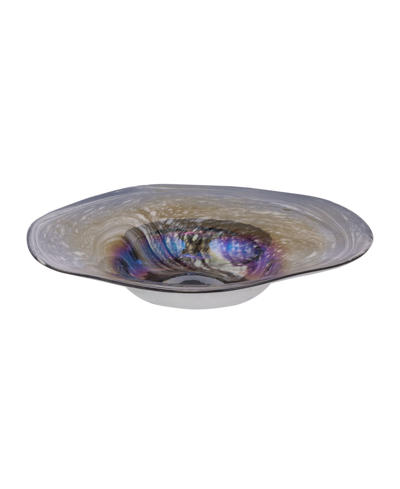 Ab Home Svirla Blown Glass Bowl In Multi-colo