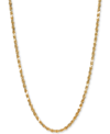ITALIAN GOLD FORZA ROPE 18" CHAIN NECKLACE IN 14K GOLD