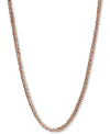 Macy's 14k Rose Gold Necklace, 18" Wheat Chain (9/10mm) In Pink