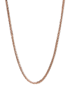 Macy's 14k Rose Gold Necklace, 20" Wheat Chain (9/10mm) In Gold