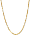 Macy's 18" Bismark Link Chain Necklace (1-1/2mm) In 14k Gold In Gold