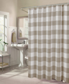 DAINTY HOME IMPERIAL CHECKERED SHOWER CURTAIN, 70" W X 72" L BEDDING