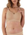 Bravado Designs Women's Body Silk Seamless Nursing Bra In Tan/beige
