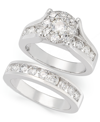 Macy's Diamond Bridal Set (2 Ct. T.w.) In 14k White Or Yellow Gold In Gold