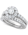 Marchesa Certified Diamond Bridal Set (2 Ct. T.w.) In 18k Gold, White Gold Or Rose Gold, Created For Macy's In Gold