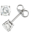 Macy's Diamond Stud Earrings 1 4 1 Ct. T.w. In 14k White Or Yellow Gold In Gold