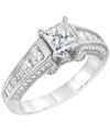 MACY'S DIAMOND ENGAGEMENT RING (1 3/4 CT. T.W.) IN 14K WHITE GOLD