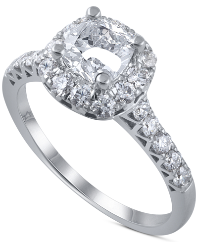 Macy's Diamond Halo Engagement Ring (1-3/4 Ct. T.w.) In 14k White Gold