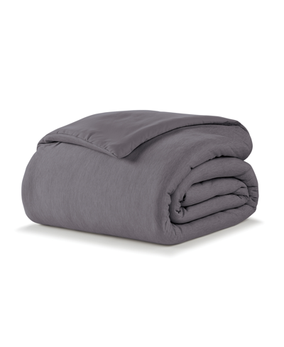 Ella Jayne Cooling Jersey Down-alternative Comforter, Twin In Charcoal