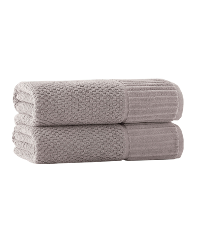 Enchante Home Timaru 2-pc. Bath Towels Turkish Cotton Towel Set Bedding In Tan/beige