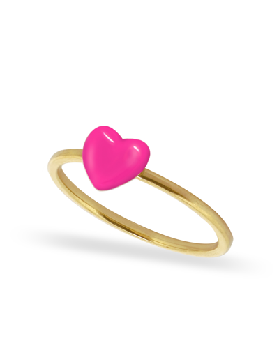 Alex Woo Mini Heart Stacker Ring In Gold