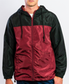 Beautiful Giant Men's Hooded Lightweight Windbreaker In Red