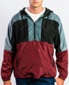 Beautiful Giant Men's Hooded Lightweight Windbreaker In Red