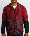 Beautiful Giant Men's Hooded Lightweight Windbreaker In Red