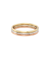 Zoe Lev 14k Gold Multi Tone Trio Band In Multi