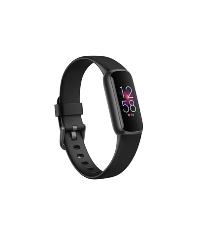Fitbit Luxe Fitness Tracker In Core Black With Graphite Black Wrist Band In Multi