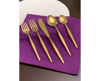 VIBHSA 20 PIECE GOLD FLATWARE SET, SERVICE FOR 4