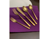 VIBHSA 20 PIECE GOLD FLATWARE SET, SERVICE FOR 4